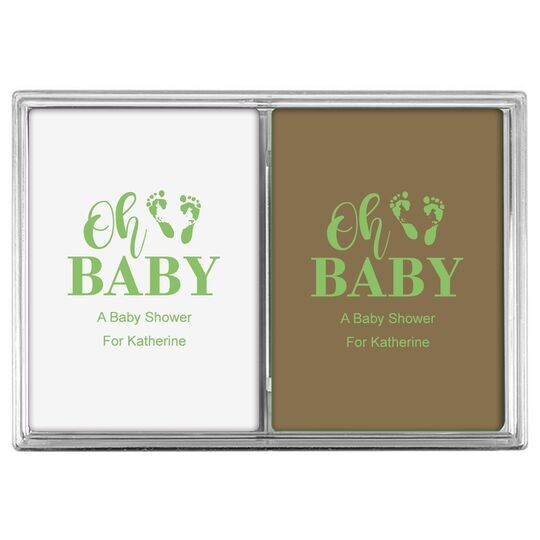 Oh Baby with Baby Feet Double Deck Playing Cards